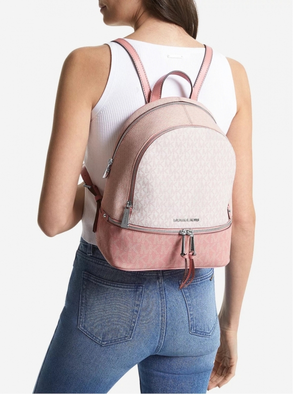 MICHAEL Michael Kors Rhea Medium Color-Block Logo Backpack