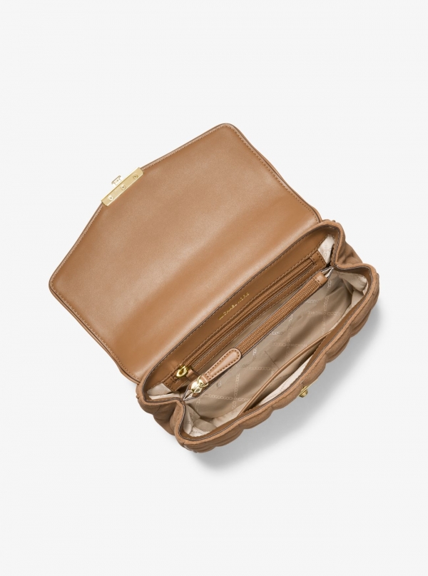 MICHAEL Michael Kors SoHo Large Quilted Suede Shoulder Bag