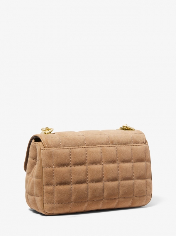 MICHAEL Michael Kors SoHo Large Quilted Suede Shoulder Bag