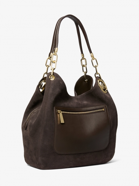 MICHAEL Michael Kors Lillie Large Suede Shoulder Bag