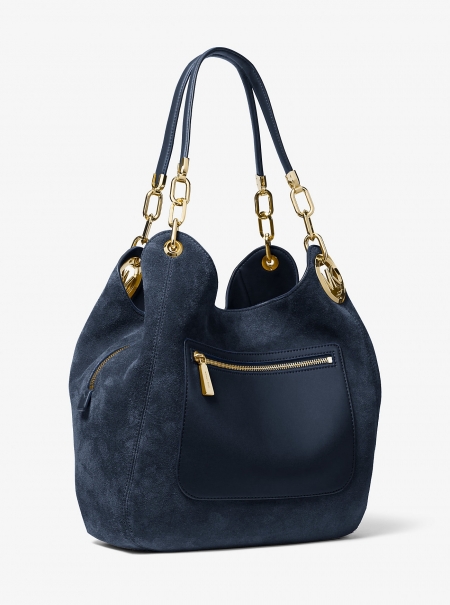 MICHAEL Michael Kors Lillie Large Suede Shoulder Bag