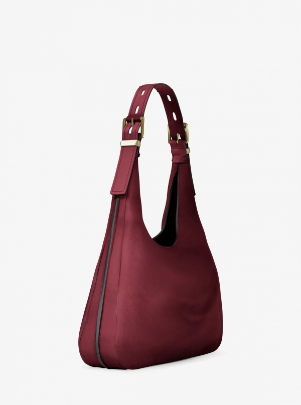 Michael Kors Nolita Large Nubuck Hobo Shoulder Bag