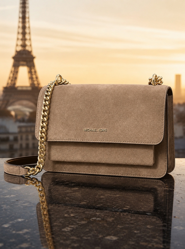 MICHAEL Michael Kors Claire Large Suede Shoulder Bag