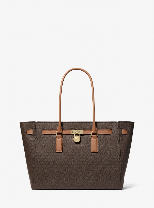 MICHAEL Michael Kors Hamilton Moderne Large Signature Logo Tote Bag