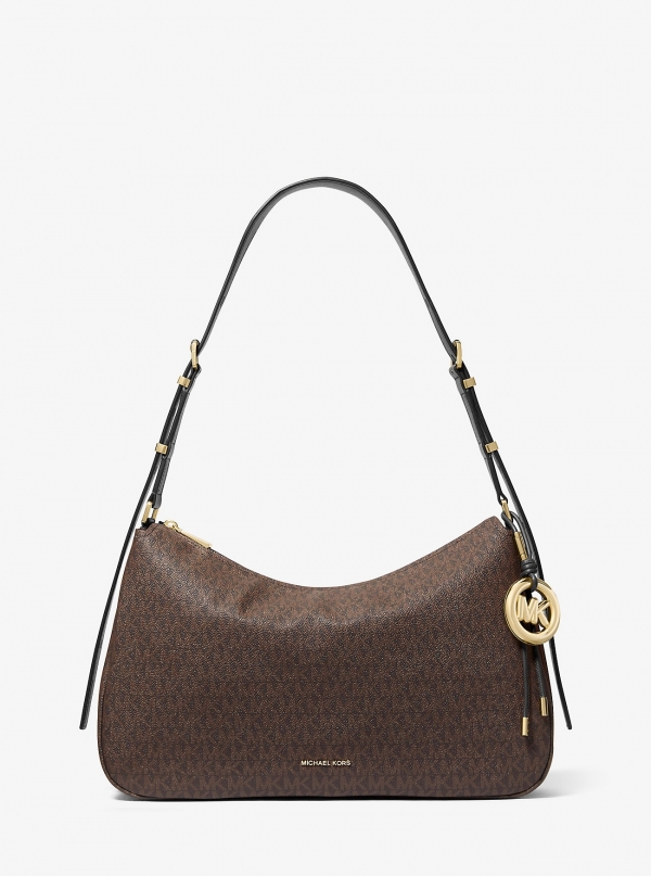 MICHAEL Michael Kors Nolita Medium Signature Logo Shoulder Bag