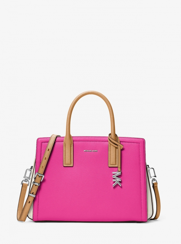 MICHAEL Michael Kors Laila Medium Color-Block Leather Satchel