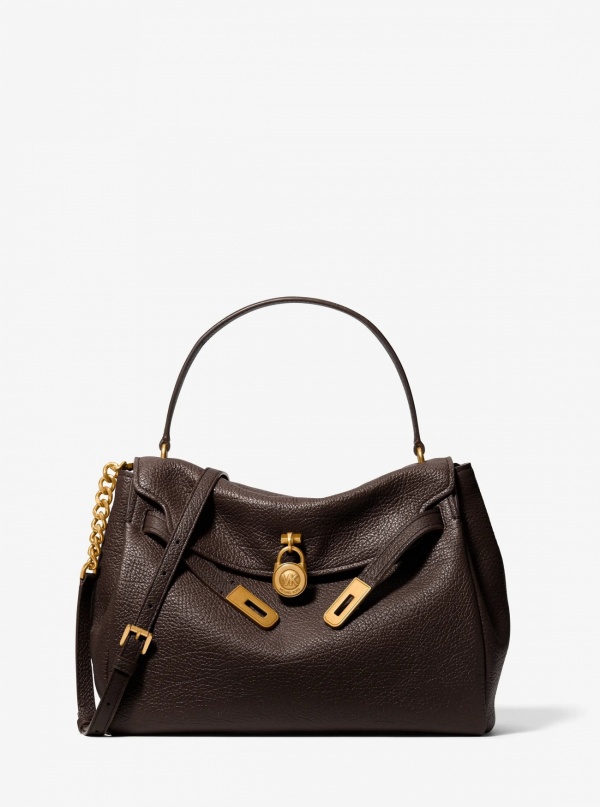 Michael Kors Hamilton Moderne Large Textured Leather Slouchy Satchel