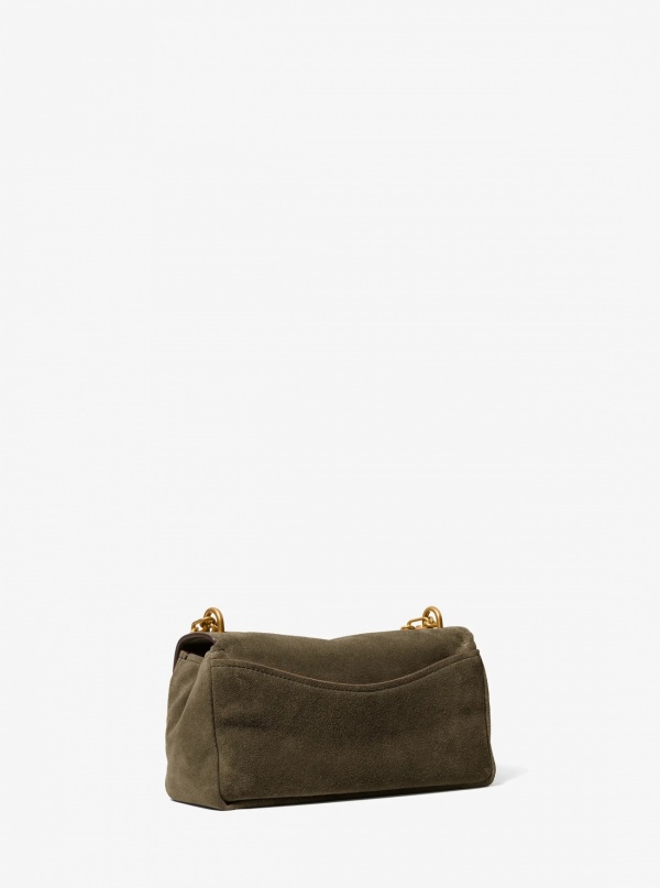 Michael Kors Bryant Small Suede Convertible Shoulder Bag