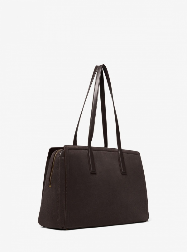 Michael Kors Laila Medium Suede Tote Bag