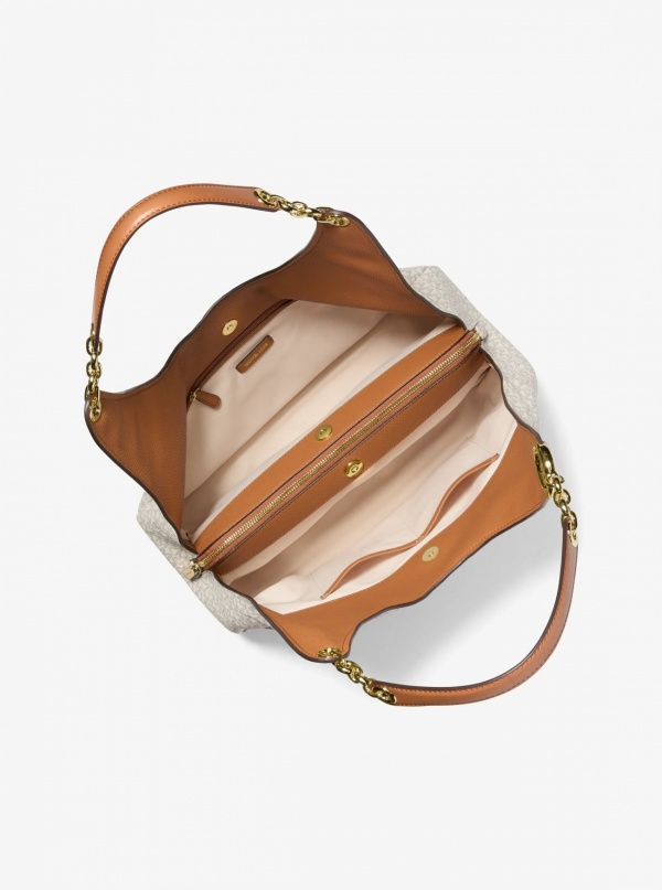 Michael Kors Ellie Large Signature Logo Shoulder Bag