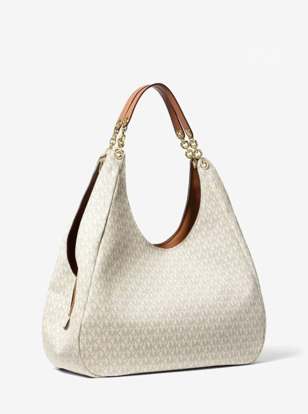 Michael Kors Ellie Large Signature Logo Shoulder Bag