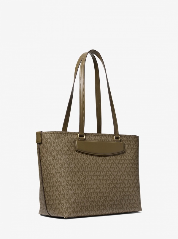 Jet Set Travel Medium Signature Logo Tote Bag