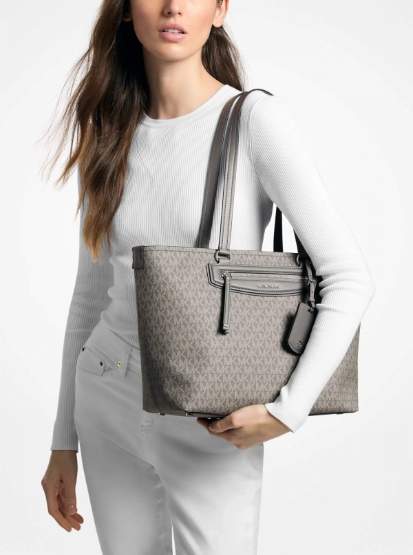 Michael Kors Jet Set Travel Medium Signature Logo Tote Bag