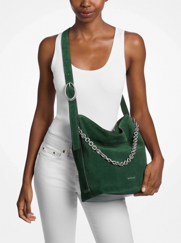 Michael Kors Nolita Large Suede Bucket Bag
