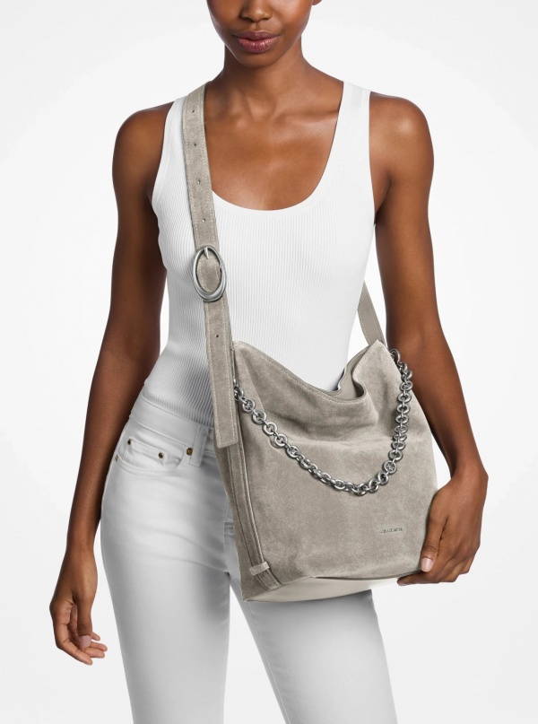 Michael Kors Nolita Large Suede Bucket Bag