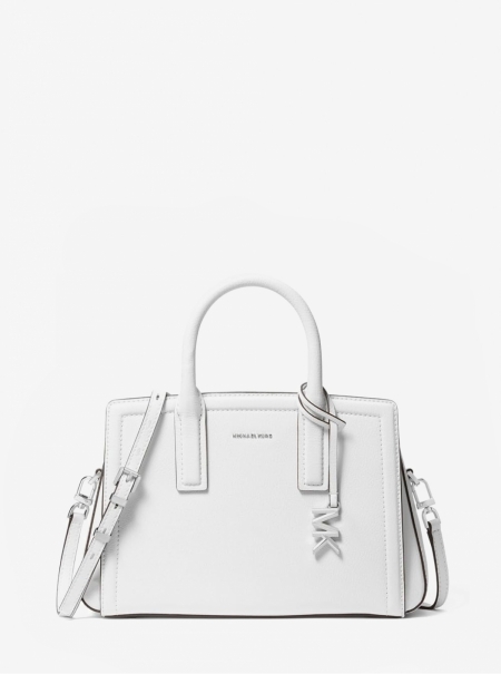 MICHAEL Michael Kors Laila Small Pebbled Leather Satchel