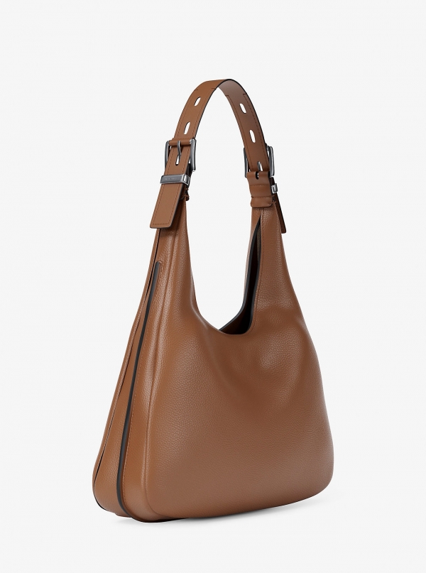 MICHAEL Michael Kors Nolita Large Pebbled Leather Hobo Shoulder Bag
