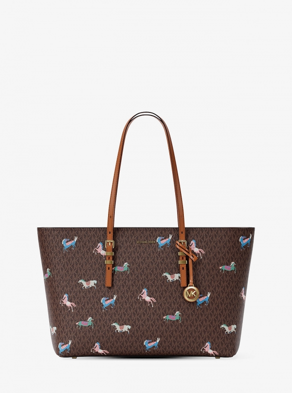 MICHAEL Michael Kors Quinn Large Signature Logo Tote Bag
