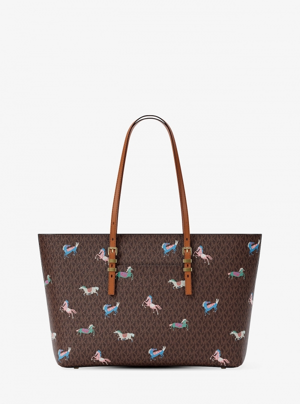 MICHAEL Michael Kors Quinn Large Signature Logo Tote Bag