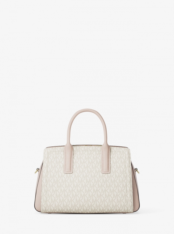 MICHAEL Michael Kors Laila Small Signature Logo Satchel