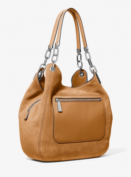 MICHAEL Michael Kors Lillie Large Suede Shoulder Bag