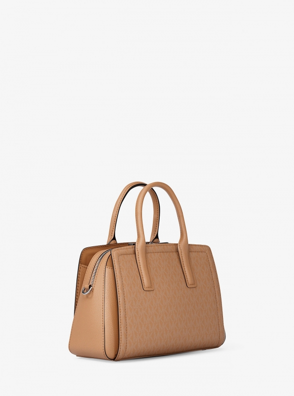 MICHAEL Michael Kors Laila Small Signature Logo Satchel