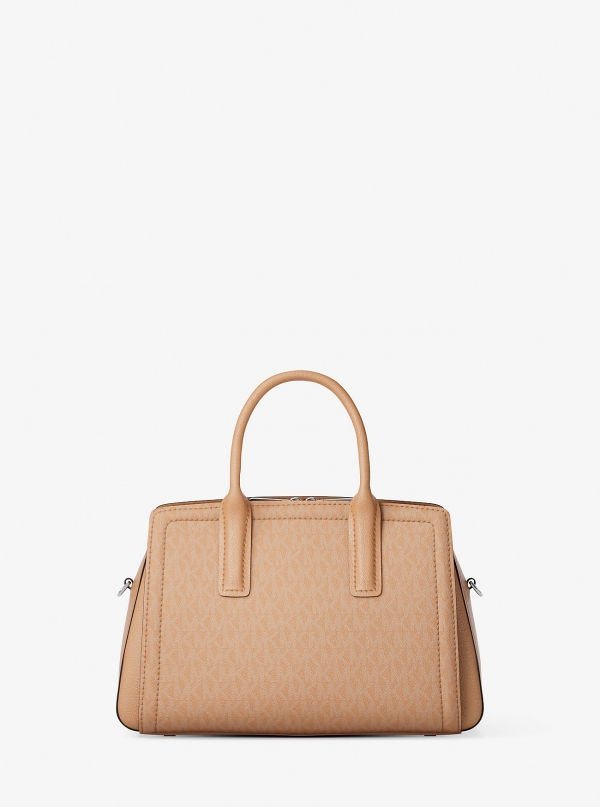 MICHAEL Michael Kors Laila Small Signature Logo Satchel