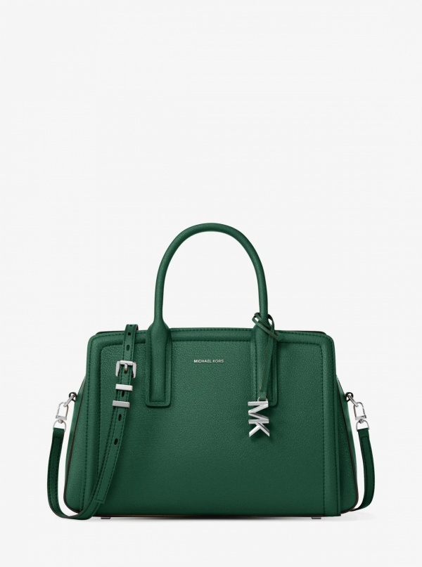 Michael Kors Laila Medium Leather Satchel