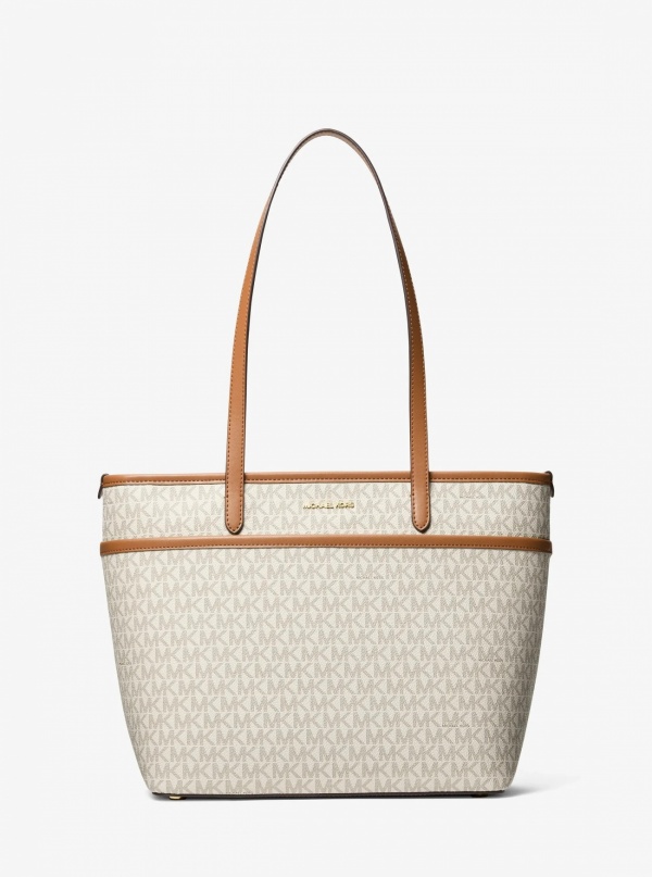 Michael Kors Marlowe Medium Signature Logo Pocket Tote Bag