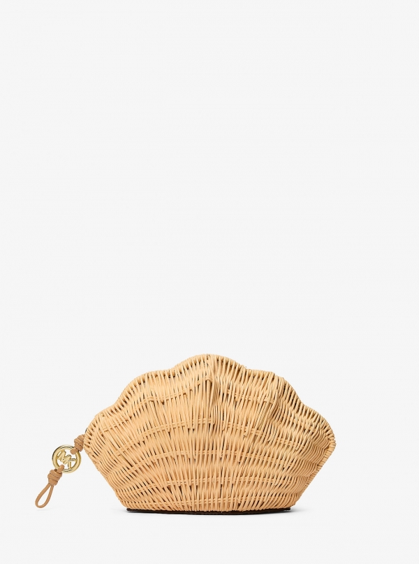 MICHAEL Michael Kors Shelly Rattan Clutch
