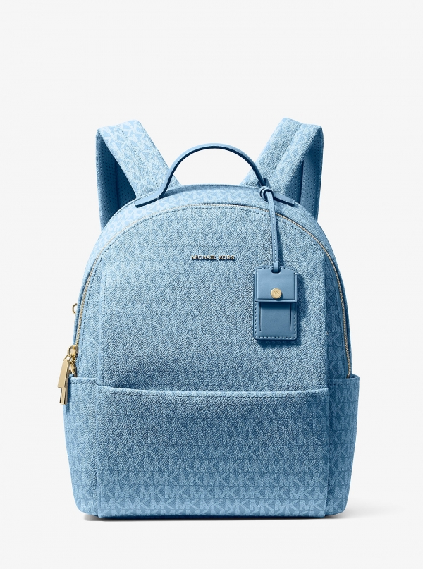 MICHAEL Michael Kors Sable Medium Signature Logo Backpack