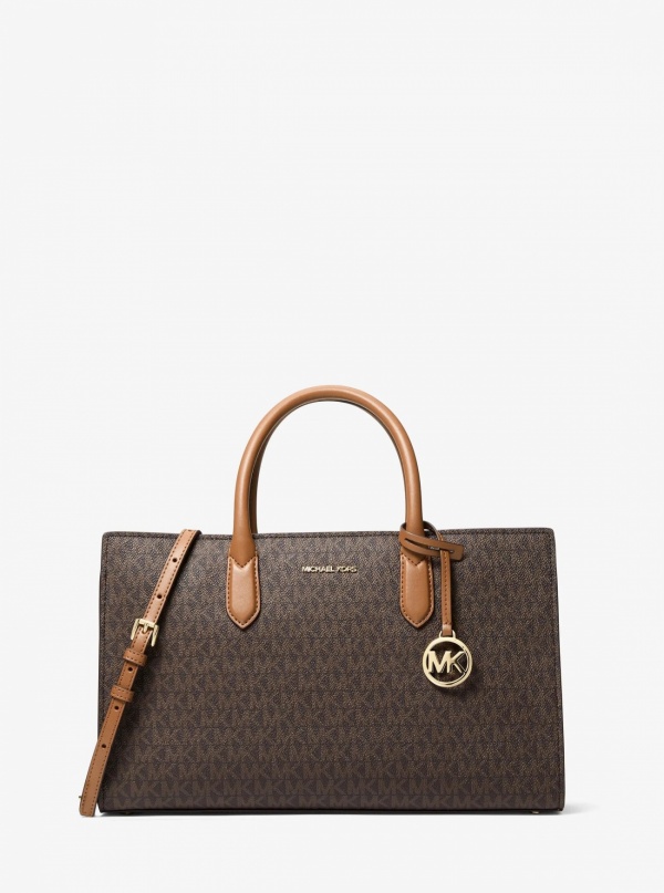 Michael Kors Scarlett Medium Signature Logo Satchel