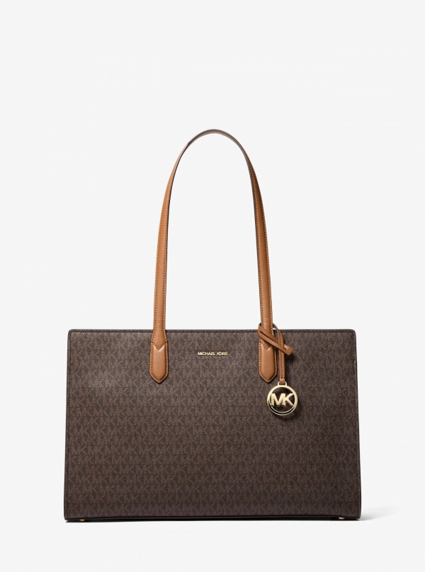 Michael Kors Scarlett Medium Signature Logo Tote Bag
