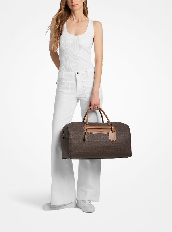 MICHAEL Michael Kors Jet Set Travel Extra-Large Signature Logo Weekender Bag