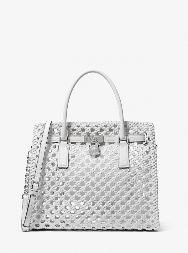 MICHAEL Michael Kors Hamilton Moderne Large Hand-Woven Satchel