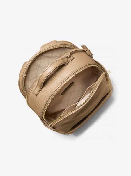 MICHAEL Michael Kors Sable Medium Pebbled Leather Backpack
