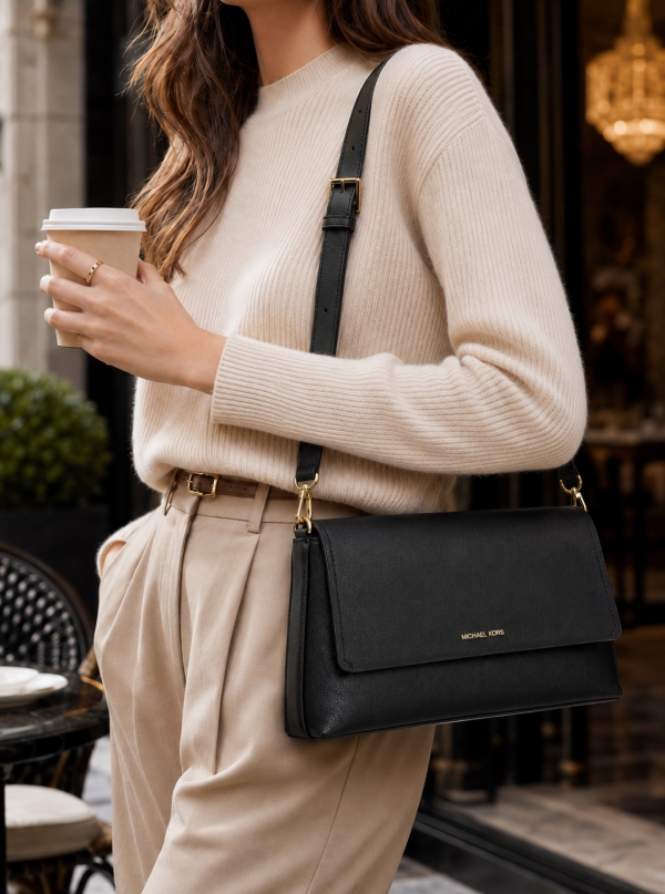 MICHAEL Michael Kors Nessa Large Leather Crossbody Bag