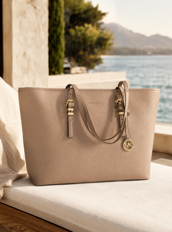 Michael Kors Quinn Large Pebbled Leather Tote Bag
