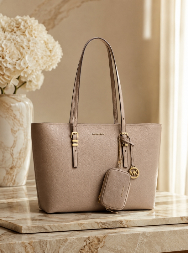 MICHAEL Michael Kors Quinn Large Pebbled Leather Tote Bag