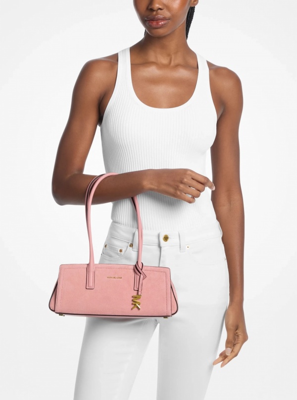 Michael Kors Laila Small Suede Shoulder Bag