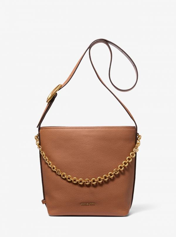 MICHAEL Michael Kors Nolita Small Pebbled Leather Bucket Tote Bag