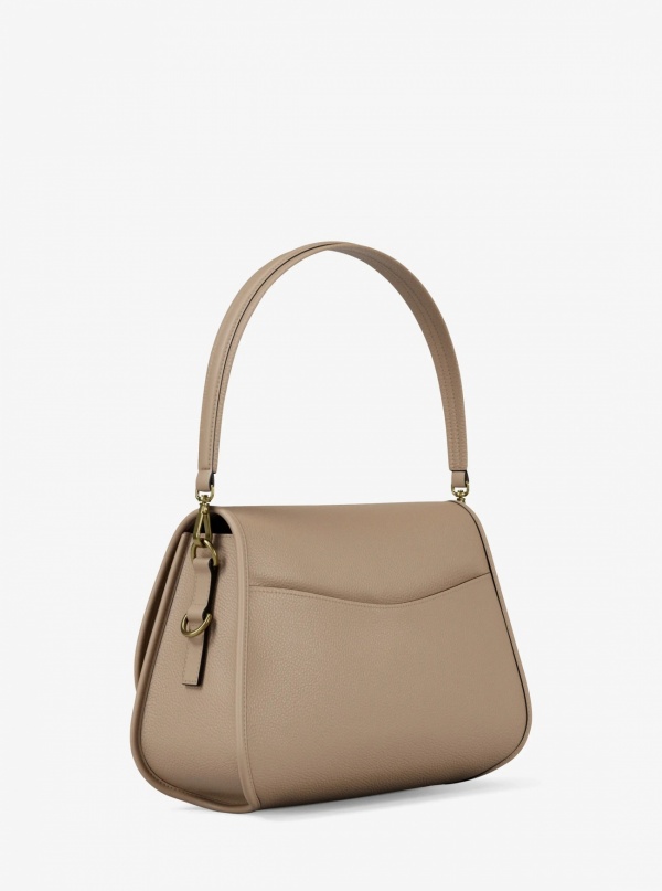 Michael Kors Holmes Medium Pebbled Leather Convertible Messenger Bag