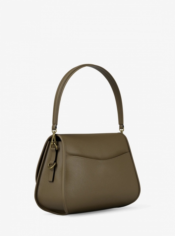 Michael Kors Holmes Medium Pebbled Leather Convertible Messenger Bag