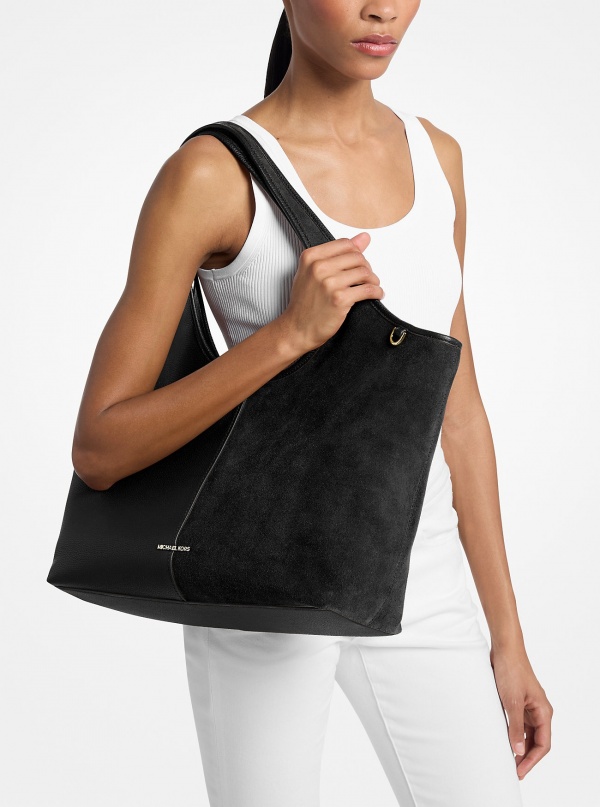 Michael Kors Henly Large Leather and Suede Tote Bag