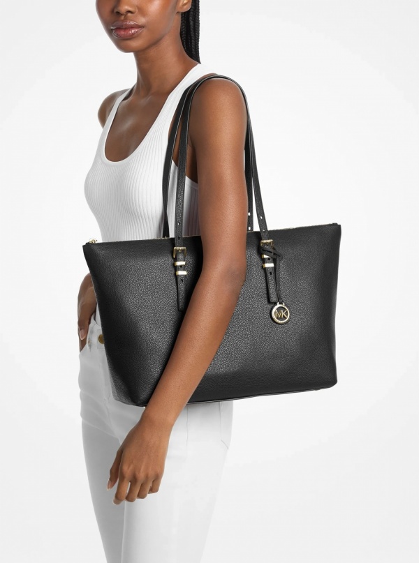 Michael Kors Quinn Large Pebbled Leather Tote Bag
