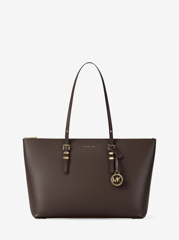 Michael Kors Quinn Large Pebbled Leather Tote Bag