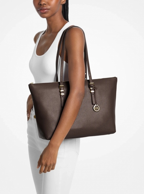 Michael Kors Quinn Large Pebbled Leather Tote Bag