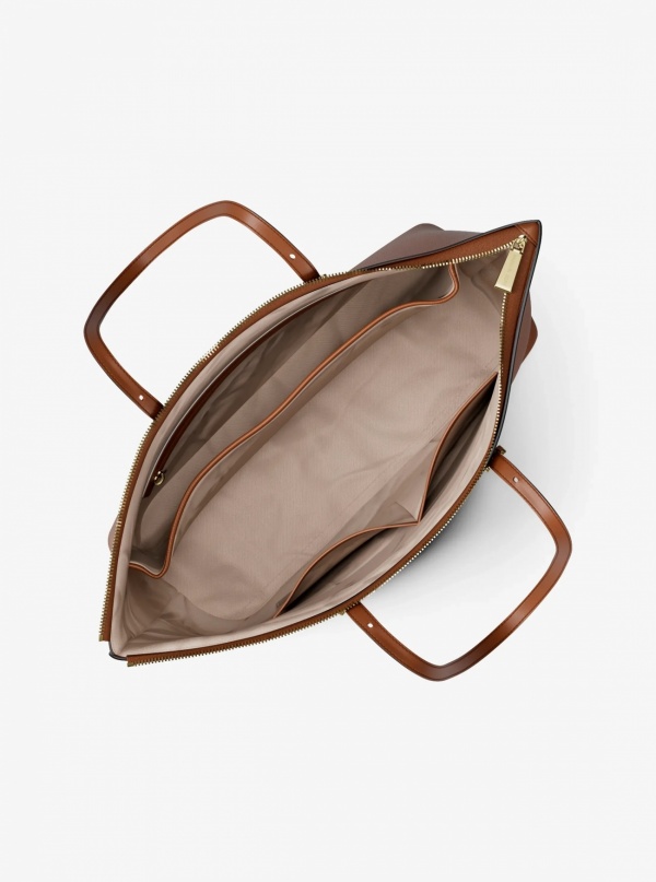 Michael Kors Quinn Large Pebbled Leather Tote Bag
