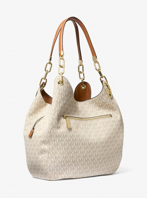 MICHAEL Michael Kors Lillie Large Signature Logo Shoulder Bag