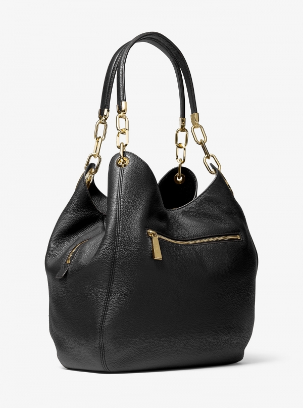 MICHAEL Michael Kors Lillie Large Pebbled Leather Shoulder Bag